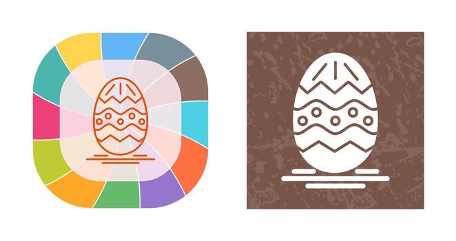 icono de vector de huevo de Pascua