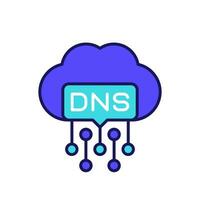 DNS icon for web and apps vector