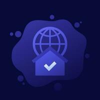 home network icon for web and apps, vector design