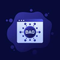 DAO, Decentralized Autonomous Organisation vector design