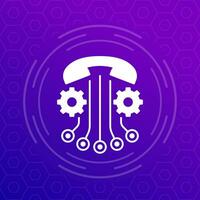 call settings vector icon for apps and web
