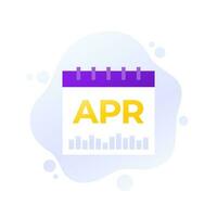 APR, Annual percentage rate vector icon