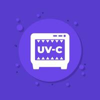 UV-C disinfector icon for web, vector