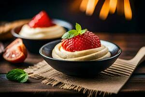 the best healthy desserts for weight loss. AI-Generated photo