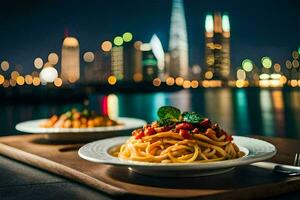the food and drink scene in dubai. AI-Generated photo