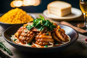 el mejor Español comida en Londres. generado por ai foto