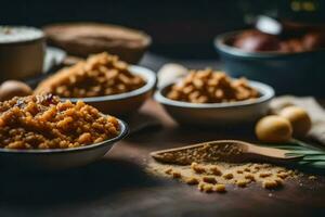 el ingredientes para el receta. generado por ai foto