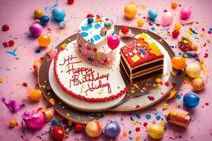 the best birthday cake images on the web. AI-Generated photo