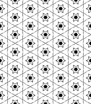 patrón abstracto sin costuras en blanco y negro. fondo y telón de fondo. diseño ornamental en escala de grises. vector