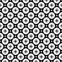 Black and white seamless abstract pattern. Background and backdrop. Grayscale ornamental design. vector