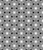 Black and white seamless abstract pattern. Background and backdrop. Grayscale ornamental design. vector