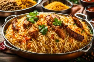 indian food is a popular dish in india. AI-Generated photo