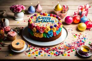 the best birthday cake ideas for kids. AI-Generated photo