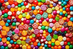 colorful candy candy background. AI-Generated photo