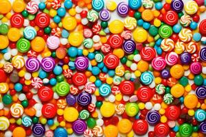 colorful candy candy background. AI-Generated photo