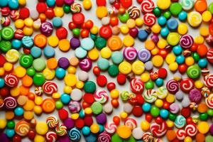 colorful candy candy background. AI-Generated photo