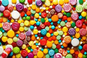 colorful candy candy background. AI-Generated photo