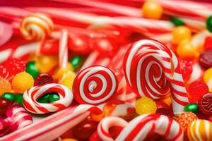 candy is a popular snack that is often eaten. AI-Generated photo