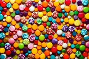 colorful candy candy background. AI-Generated photo