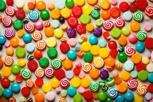 colorful candy candy background. AI-Generated photo