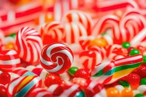 caramelo es un popular dulce tratar. generado por ai foto
