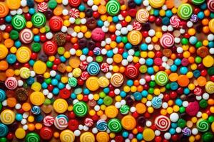 colorful candy candy background. AI-Generated photo