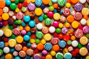 colorful candy candy background. AI-Generated photo