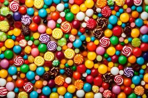 colorful candy candy background. AI-Generated photo