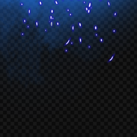 glowing blue weld sparks effect psd