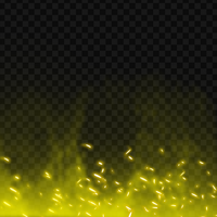 glowing fire dust psd