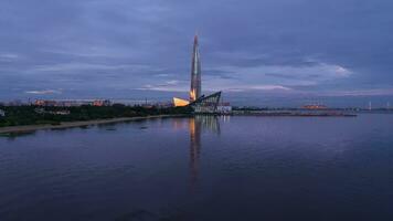 lakhta skyskrapa i Sankt Petersburg video