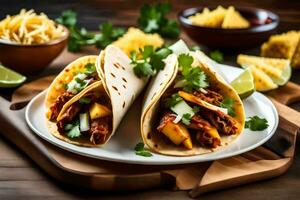 mexican food recipes for the week. AI-Generated photo