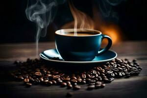 a cup of coffee is a great way to start the day. AI-Generated photo