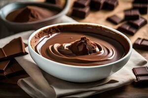 chocolate is a great source of antioxidants and is a great source of protein. AI-Generated photo