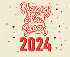 Happy New Year Holiday Abstract Red And Maroon Design Vector Logo Symbol Illustration