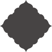 Islamitisch kader vorm geven aan. Ramadan venster met ornament. oosters decoratie ontwerp. Arabisch traditioneel glyph element png