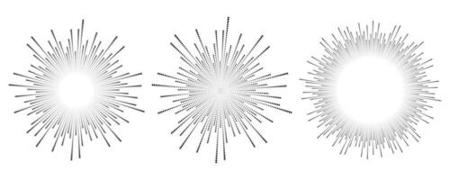 Circle sound wave. Audio music equalizer. Round circular icons set. Spectrum radial pattern and frequency frame. Vector design