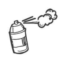 Doodle style spray paint illustration in vector format.