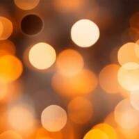 Blurred bokeh, bright lights, lighting on a dark background - AI generated image photo