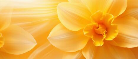 Mesmerizing close-up of a daffodil. AI Generative photo