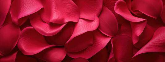 Delicate macro shot of a pink rose petals surface. AI Generative photo