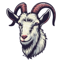 Beautiful Mountain Goat Clipart - Ai Generative png