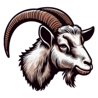 Beautiful Mountain Goat Clipart - Ai Generative png