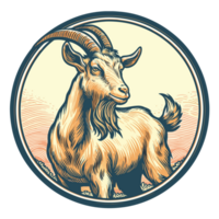 Beautiful Mountain Goat Clipart - Ai Generative png