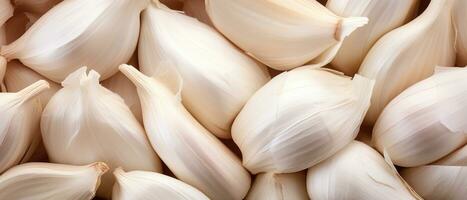 Garlic bulb nestled in its protective husk. AI Generative photo