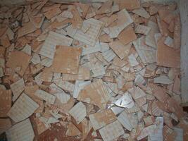 bathroom demolition rubble photo