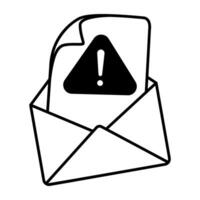 Trendy Error Mail vector