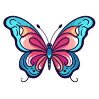 magnifique papillon clipart - ai génératif png