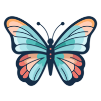 lindo borboleta clipart - ai generativo png