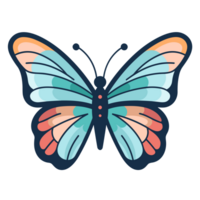 magnifique papillon clipart - ai génératif png